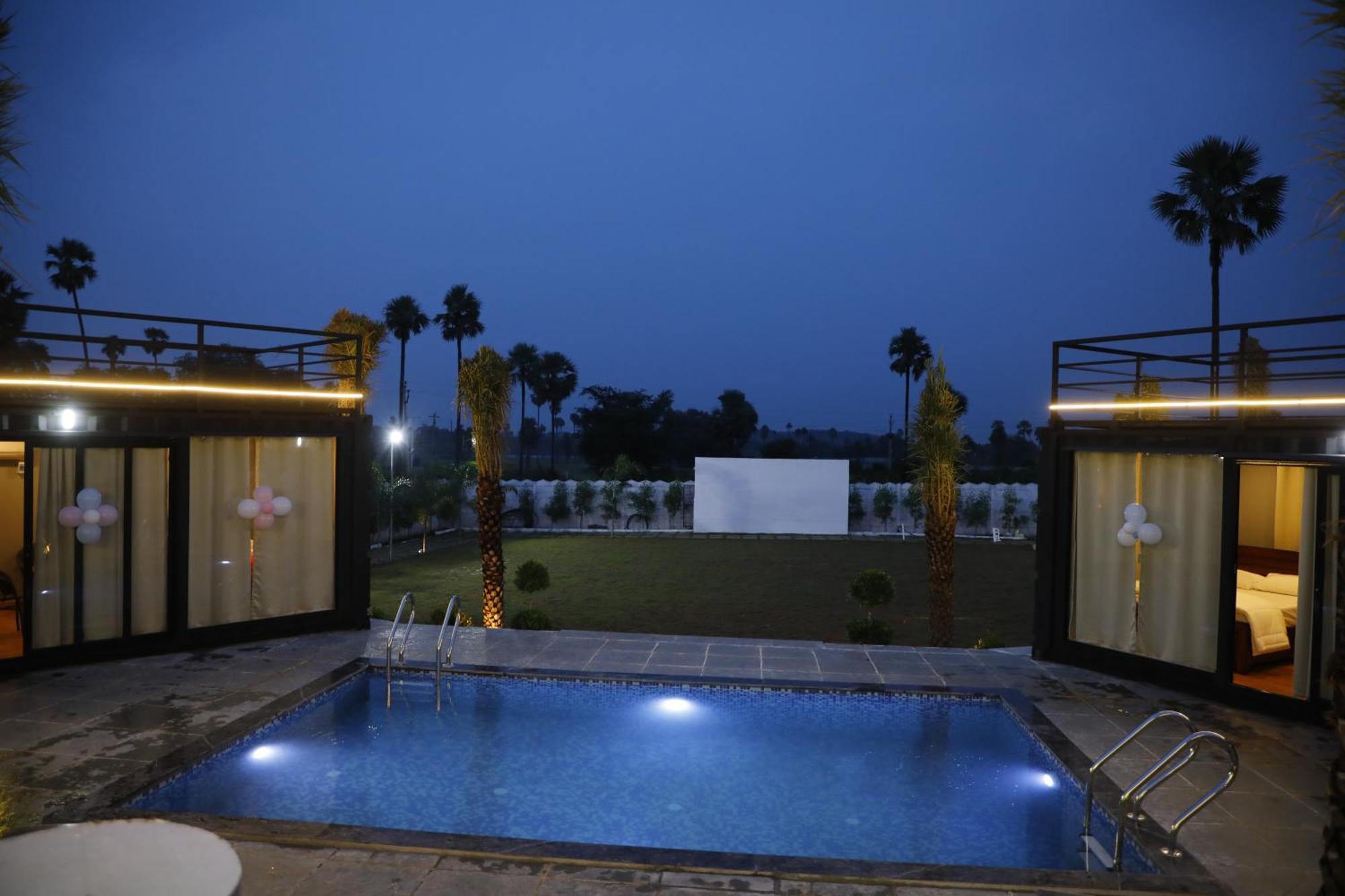 La Serene Farm Stay - Luxary 4 Bed Room Property Hajdarábád Exteriér fotografie